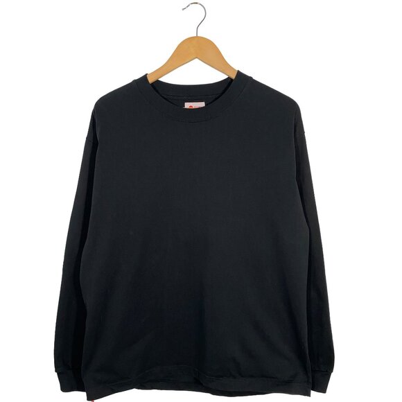 BEAMS JAPAN Loose Stretch Long Sleeve T-shirt Black men's size M - Picture 1 of 7